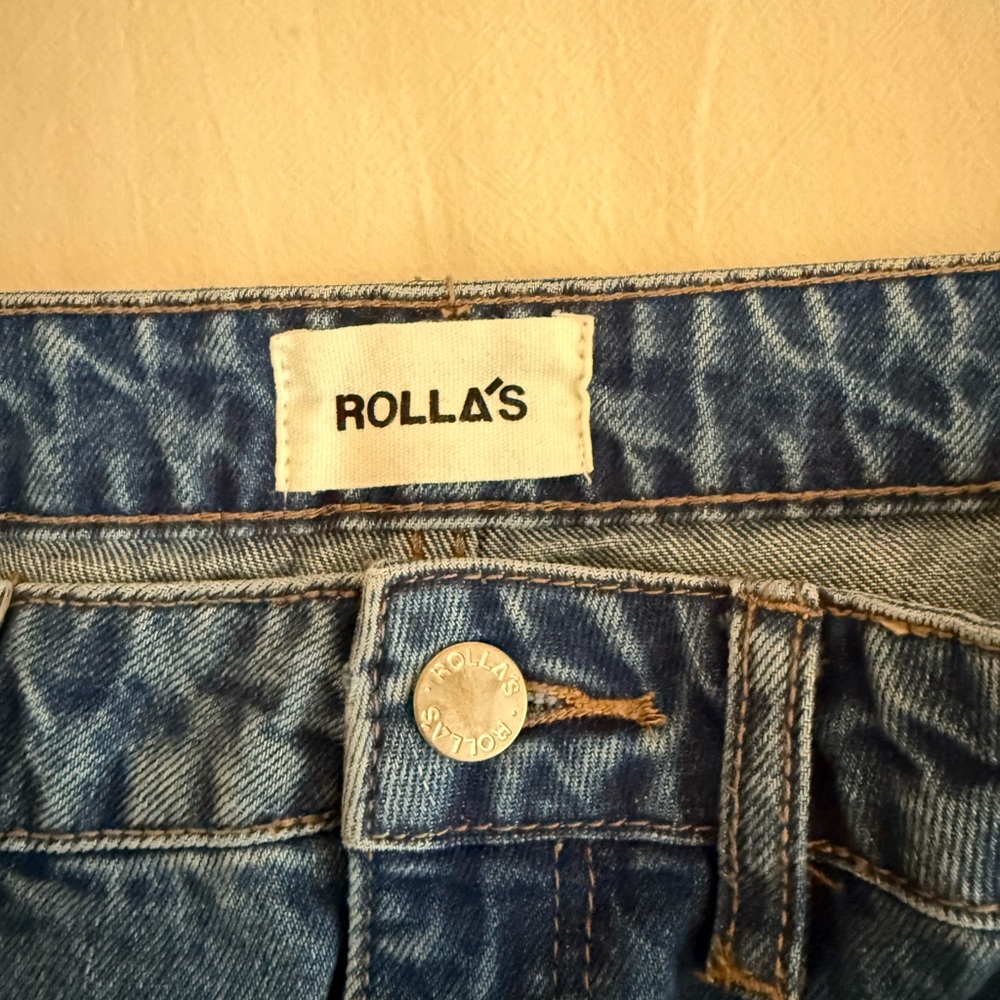 ROLLA'S Dark Blue Wide Leg Jeans - Picture 3 of 7